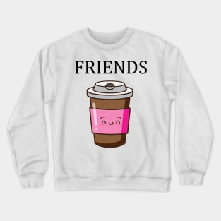 Best Friends Donut & Coffee BFF Matching Crewneck Sweatshirt